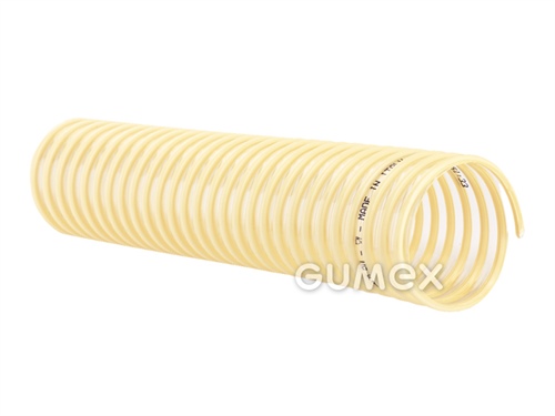 EOLO PU, 20mm, -0,25bar, PU-Ether Basis, PVC spiral, -40°C/+80°C, transparent/gelb Spirale, 